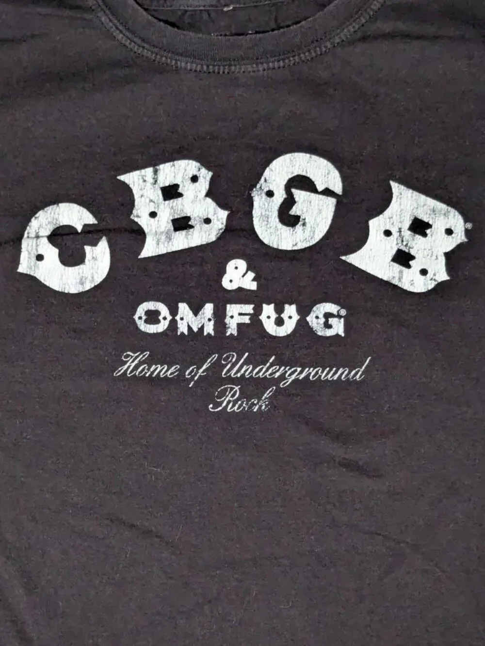 Official CBGB & OMFUG Home of Underground Rock Graphic Tee - Size Small